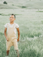 Slub Short Overalls- Honey