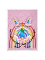 Rainbow Unicorn Valentines Day Sleeve Blankets